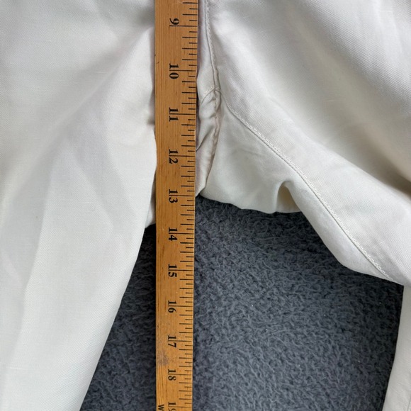 Nardelli Italy Mens 52 6R‎ Beige Cotton Linen Blend Pleated Trousers Pants - Picture 5 of 9